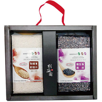 養生穀物禮盒2入(軟糙米+軟黑米)